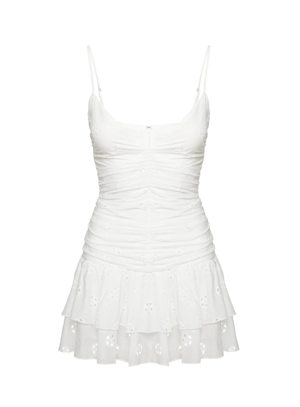 Rothea Mini Dress White Brodierie