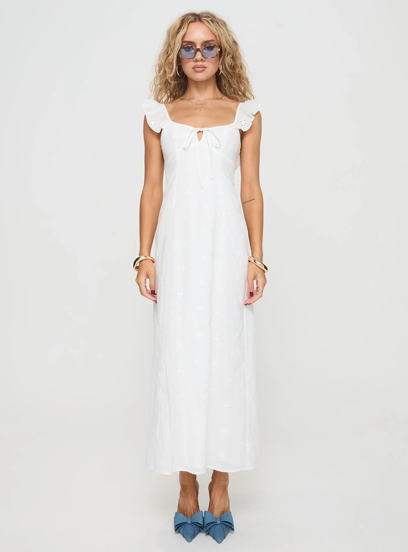 Lombardi Maxi Dress White